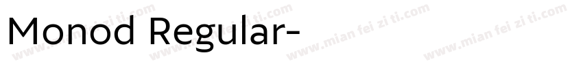 Monod Regular字体转换